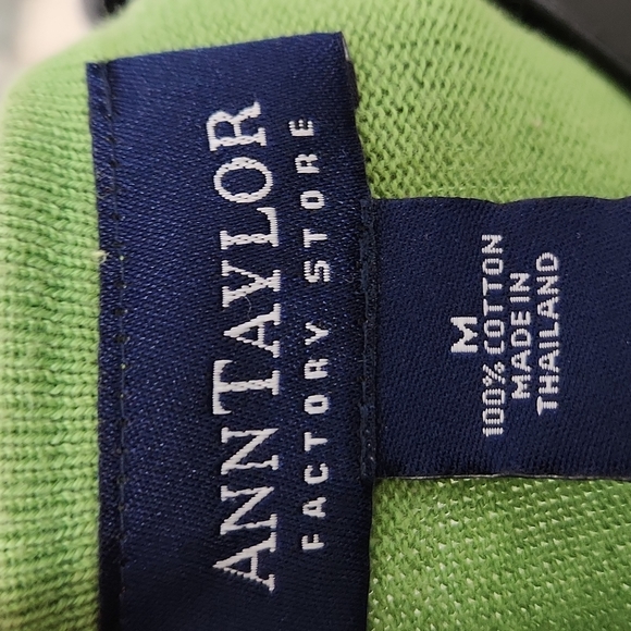 Ann Taylor Factory Store Lime Green Button Front Cardigan - Medium - Picture 7 of 7
